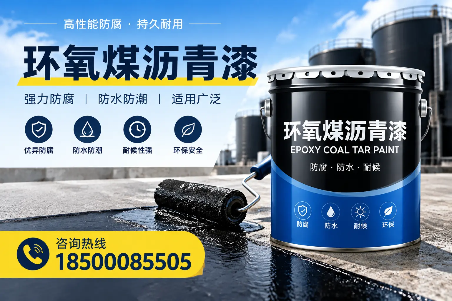 选择环氧煤沥青漆的五大理由，孝感客户必知